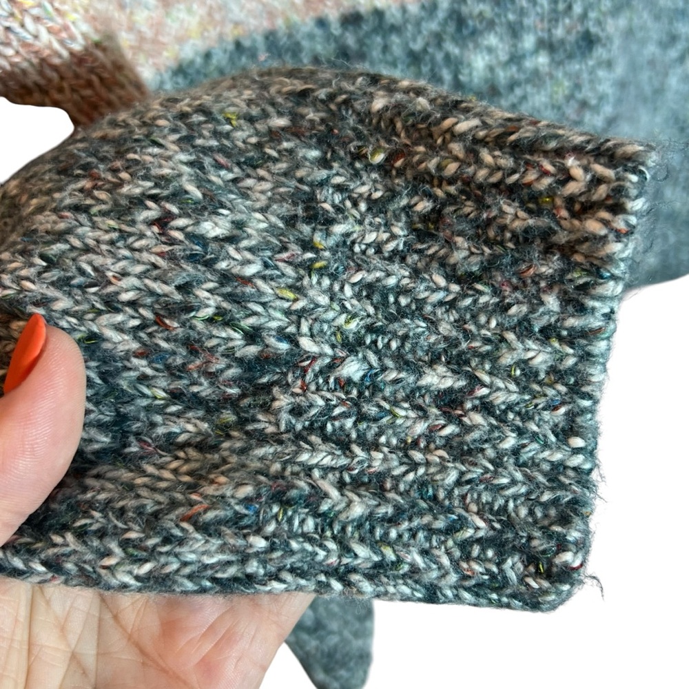 Lou & Grey by Loft Color Block Knit Sweater, Large - Picture 3 of 9